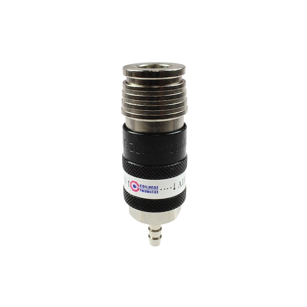 Coilhose Pneumatics 2-in-1 Automatic Safety Exhaust Coupler 3/8" Body 1/2" Hose Barb 588USE - main